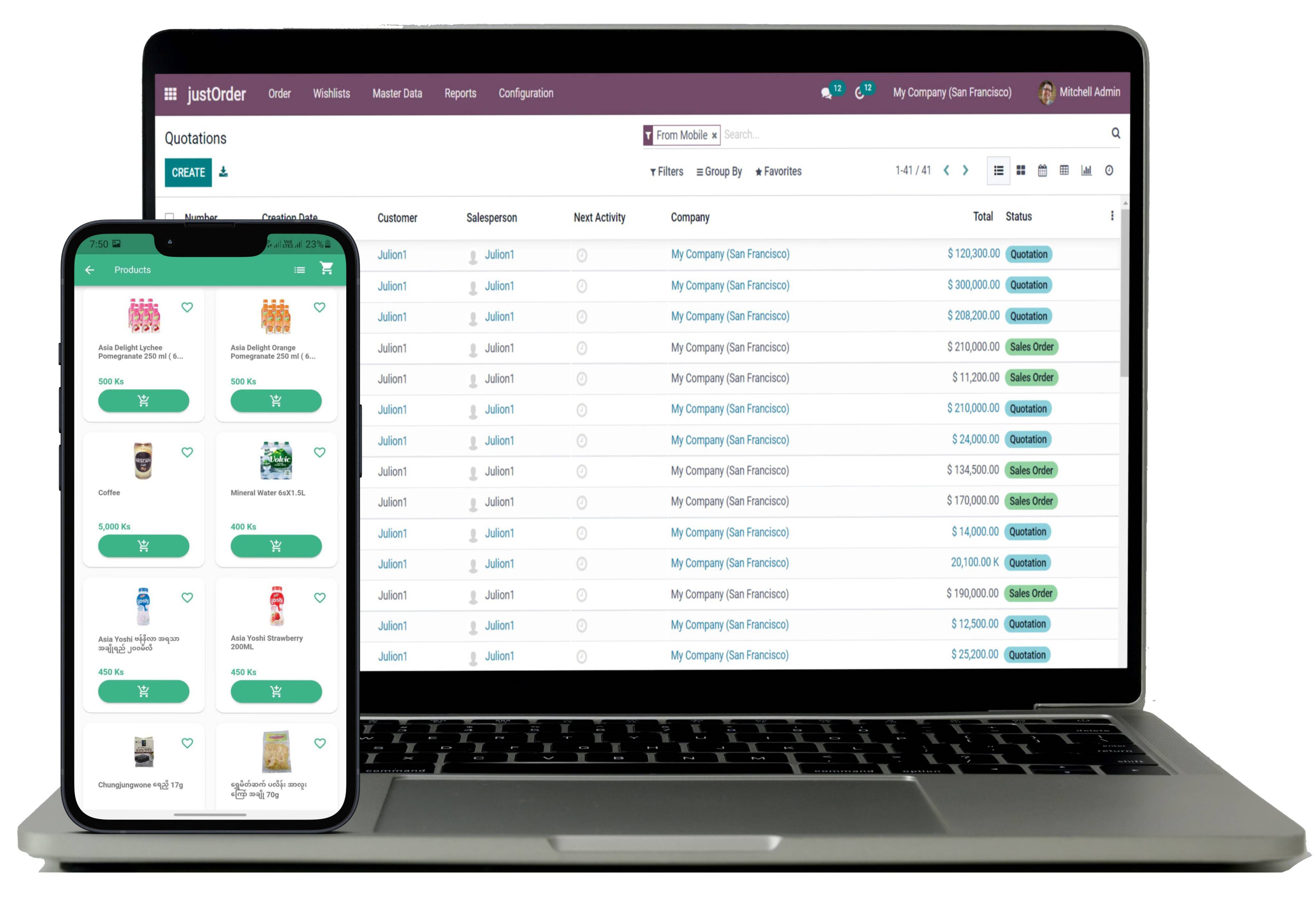 Odoo • Text and Image